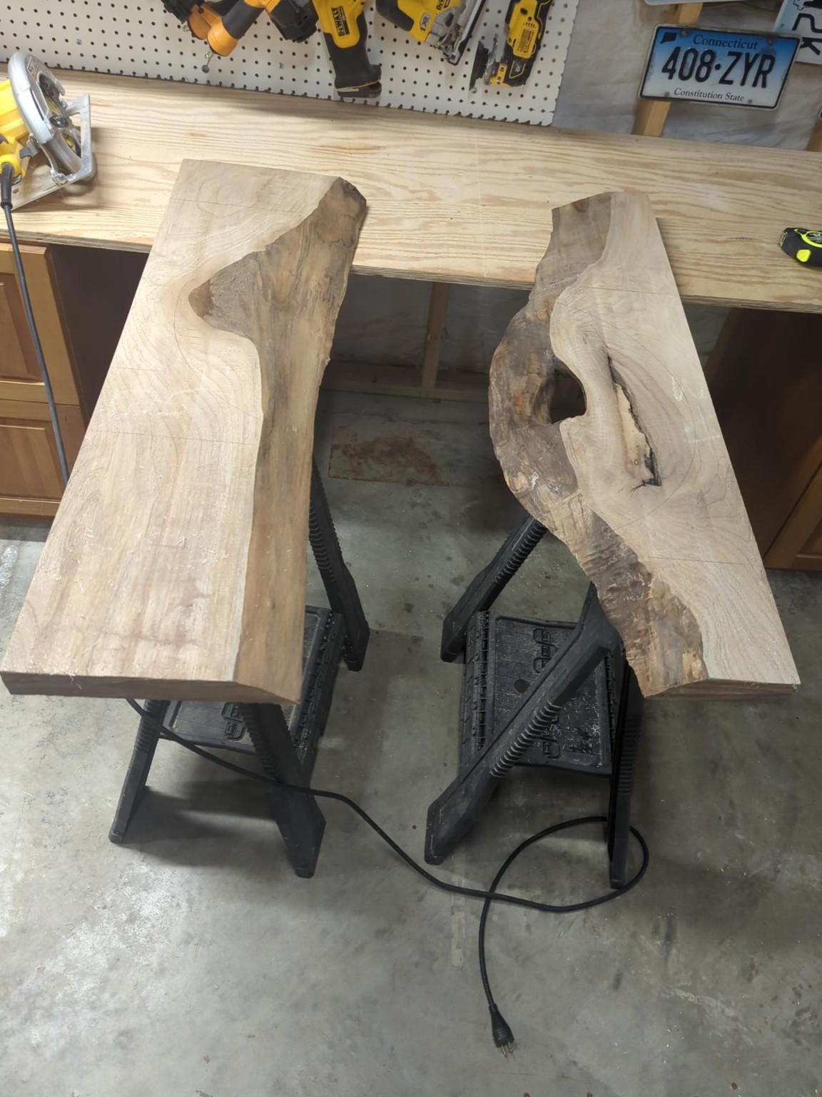 Epoxy River End Table